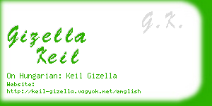 gizella keil business card